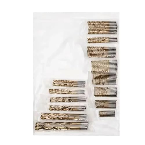 99-teiliges Titan-Bohrer-Set, Schnellarbeitsstahl-Bohrer for Stahlplatten, Holz, Kunststoff, Metall, Kupferlegierung, Holzbearbeitung, Lochöffner(99pcs Bag) von YYJOUPLM