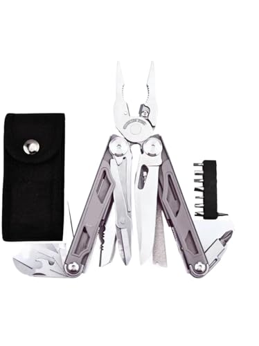 Austauschbares Teil Hand-Multitool Multitool-Sets Cutter Multitools Survival-Zange Multifunktionales Klappmesser(DL30 full set Grey) von YYJOUPLM