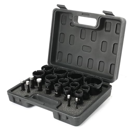 Diamant-Topfsägen-Beschichtungsbohrer-Set, 19-teilig, 6–60 mm, Lochsägen-Set for Glas, Marmor, Granit, Stein, Fliesen, Keramik, Bauwerkzeuge Diamant-Topfsägen-Beschichtungsbohrer-Set, 19-teilig, 6–60 mm, Lochsägen-Set for Glas, Marmor, Granit, Stein, Fliesen, Keramik, Bauwerkzeuge von YYJOUPLM