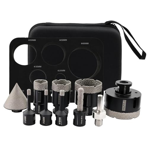 Diamantbohrer-Set, Fräser, Lochsäge, Bohrer for Porzellanfliesen, Granit, Fasenbohrer, Adapter, Kernbohrer-Set Diamantbohrer-Set, Fräser, Lochsäge, Bohrer for Porzellanfliesen, Granit, Fasenbohrer, Adapter, Kernbohrer-Set von YYJOUPLM