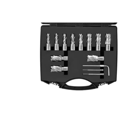 Ringschneider-Set, 6-tlg., 13-tlg. Weldon-Schaft-Magnetbohrer, Schnitttiefe 1"/2", zur Verwendung mit Magnetbohrern(13PCs 1in Depth) von YYJOUPLM