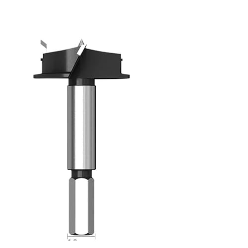 Scharnierlochöffner, professionell, mit Begrenzung, for Schranktüren, spezielle Holzbearbeitungsplatte, Positionierungsbohrer for Flugzeugscharniere, 35 mm(Three Blade 35mm) von YYJOUPLM