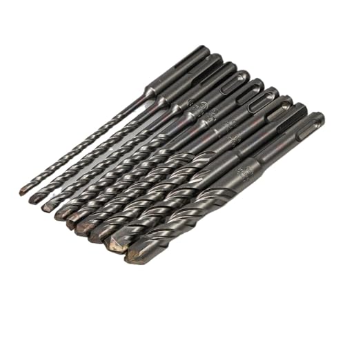 Steinbohrer-Set, SDS-Plus-Schaft, Hartmetall, flache Spitze, Länge 160 mm, 9-teilig, Durchmesser 5, 6, 6, 8, 8, 10, 12, 14 und 16 mm, for Hammer Steinbohrer-Set, SDS-Plus-Schaft, Hartmetall, flache Spitze, Länge 160 mm, 9-teilig, Durchmesser 5, 6, 6, 8, 8, 10, 12, 14 und 16 mm, for Hammer von YYJOUPLM