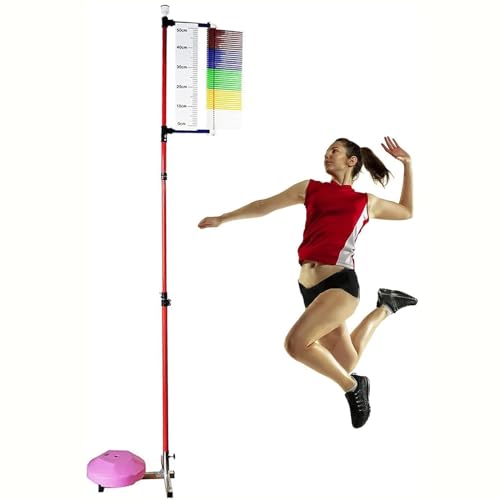 YYJYZH Erwachsene Vertical Jump Tester, 1,3-3,6 m Verstellbarer vertikaler Sprungtrainer für Basketball, Jugend Vertical Jump Tester Measurer Pole, Jump Power Measuring Scale von YYJYZH