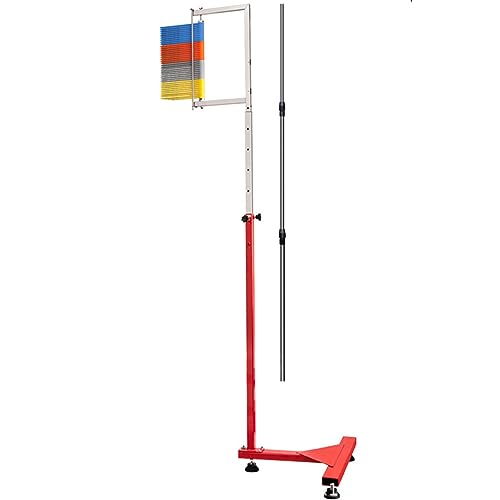 YYJYZH Erwachsene Vertical Jump Tester, 1,7-3,6 m Verstellbarer vertikaler Sprungtrainer für Basketball, Jugend Vertical Jump Tester Measurer Pole, Jump Power Measuring Scale (Multicolor+Rod) von YYJYZH