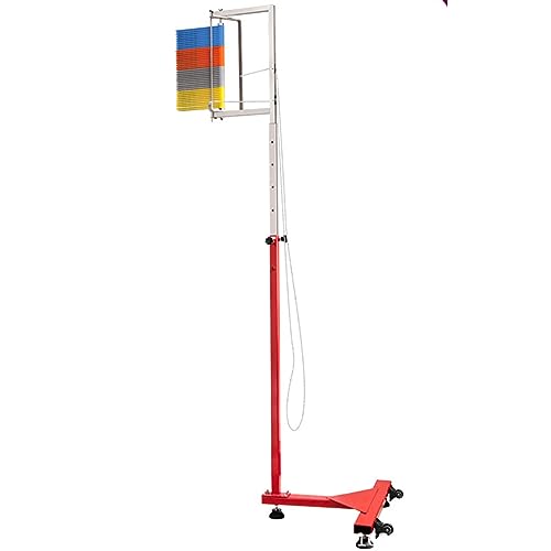 YYJYZH Erwachsene Vertical Jump Tester, 1,7-3,6 m Verstellbarer vertikaler Sprungtrainer für Basketball, Jugend Vertical Jump Tester Measurer Pole, Jump Power Measuring Scale (Multicolor+Rope) von YYJYZH