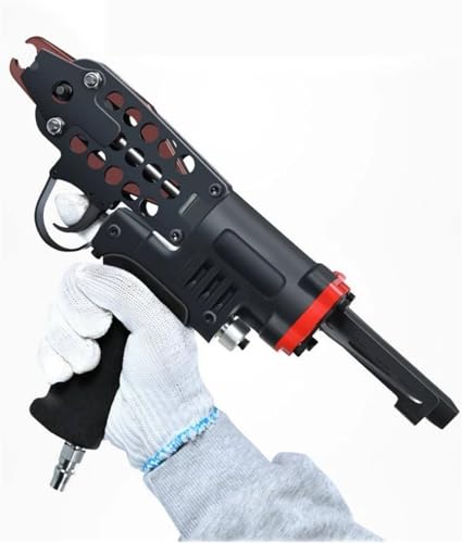 YYJYZH Pneumatischer Nagler C-Typ, Pneumatische Druckluftwerkzeuge C-Ring, Luftnagelpistole C Nagler Verschlusswerkzeug, Käfigringzange Hefter SC7E / SC7C / SC760 für Drahtkäfigzaun (SC7E) von YYJYZH