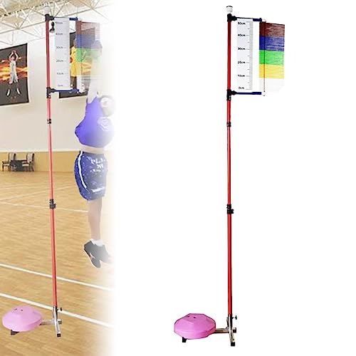 YYJYZH Vertikaler Sprungtester 3,9-11,5 Fuß Vertikaler Sprungtester mit Stabiler Basis, Basketball-Volleyball-Spike-Trainer Herausforderer, Koordination des körperlichen Trainings von YYJYZH