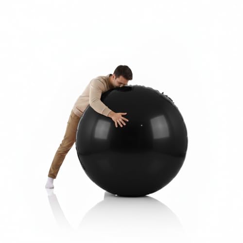 Schwarze Jumbo-Luftballons, 2 Stück, 178 cm, riesige Aluminiumfolienballons für Geburtstag, Halloween, Weihnachten, Neujahr, Hochzeit, Abschlussfeier, Party-Dekoration Schwarze Jumbo-Luftballons, 2 Stück, 178 cm, riesige Aluminiumfolienballons für Geburtstag, Halloween, Weihnachten, Neujahr, Hochzeit, Abschlussfeier, Party-Dekoration von YYLCNLYY