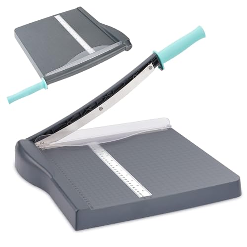 YYLHJW Guillotine Papierschneider, Schneidleistung bis zu 16 Blatt, 30,5 cm, strapazierfähig, Papierschneidebrett, Papierschneidebrett, Bastelpapier, Gutschein, Etikettenkarton von YYLHJW