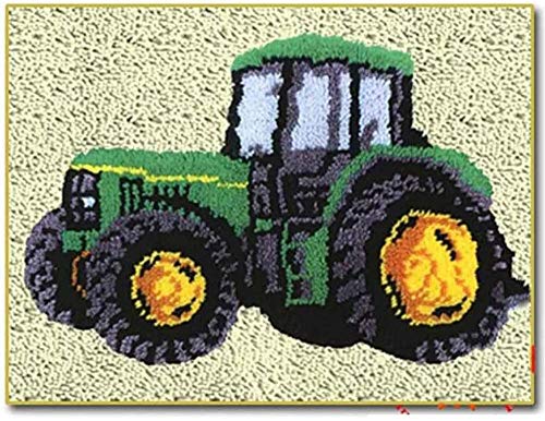 YYLPLLE DIY Latch Hook Kit Teppich, Traktor Auto Kit Stickerei Dekoration Häkelgarn, Kinder Geschenk Leinwand 52 * 38Cm Z411 YYLPLLE DIY Latch Hook Kit Teppich, Traktor Auto Kit Stickerei Dekoration Häkelgarn, Kinder Geschenk Leinwand 52 * 38Cm Z411 von YYLPLLE