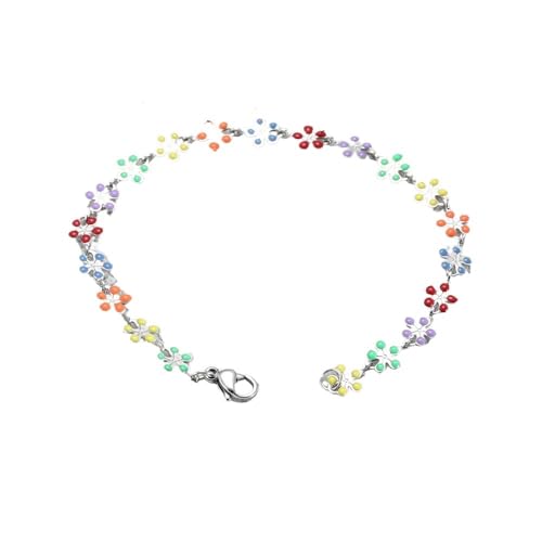 YYLUOYANG Armband Damen 2PCS Edelstahl Armbänder Bettelarmband Schmuck 7-9 Zoll Damenarmbänder Armband(8 inch(20.32 cm),Q0325) von YYLUOYANG