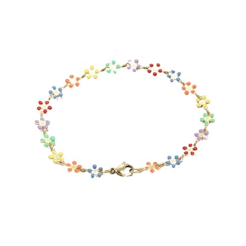 YYLUOYANG Armband Damen 2PCS Edelstahl Armbänder Bettelarmband Schmuck 7-9 Zoll Damenarmbänder Armband(9 inch(22.86 cm),Q0326) von YYLUOYANG