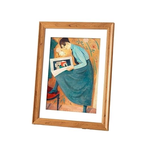 YYLUOYANG Bilderrahmen Vintage Holz Foto Rahmen Wand Hängen Klassische A4 Bild Display Home Decor Geschenk(4) von YYLUOYANG