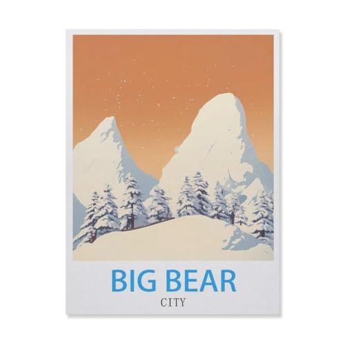 DIY 5d Diamond Malerei Kits für Erwachsene Kinder，Big Bear City，Vollrunde Diamond Stickkits Cross -Stitch Kristall Strassbilder Kunsthandwerk Home Wall Decoration（30 x 40 cm/11.81 x 15.74 Zoll）-E73 von YYNFHCBS