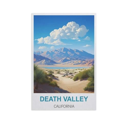 Malen Nach Zahlen Erwachsene，Death Valley, Kalifornien，Malen Nach Zahlen Mit Pinseln und Acrylfarbe,DIY Set Basteln Erwachsene mit Pinseln und Acrylfarben für Home Decor（20x30cm）7,8x11,8 Zoll-H7 von YYNFHCBS