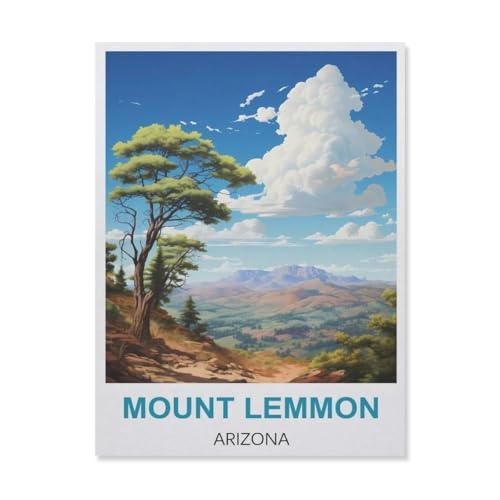 YYNFHCBS 5D DIY Diamond Painting Kit，Mount Lemmon Arizona，Mosaik, Diamantmalerei für Erwachsene, Round Diamond Picture Home Art（40 x 50 cm/15.74 x 19.68 Zoll）-D74 von YYNFHCBS