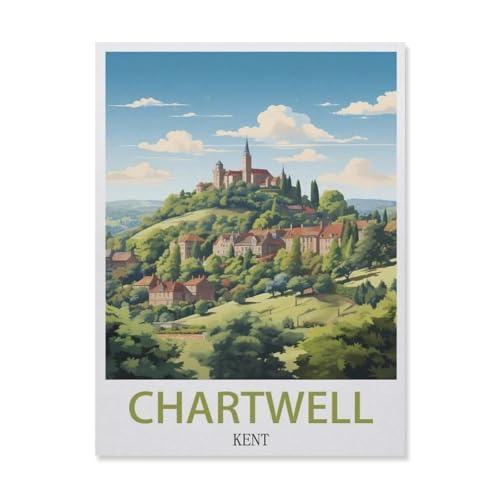 YYNFHCBS 5D DIY Diamond Painting Set，Chartwell Kent，Runder Diamant Kreuzstich, Mosaik Raumdekoration Malerei（30 x 40 cm/11.81 x 15.74 Zoll）-G24 von YYNFHCBS