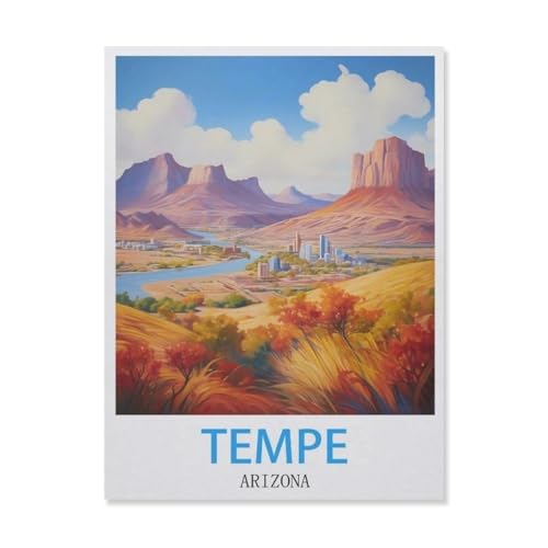 YYNFHCBS 5D DIY Diamond Painting Set，Tempe Arizona，Runder Diamant Kreuzstich, Mosaik Raumdekoration Malerei（40 x 50 cm/15.74 x 19.68 Zoll）-F44 von YYNFHCBS