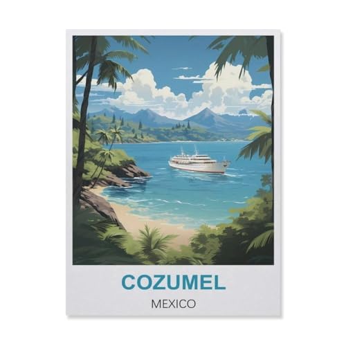 YYNFHCBS Cozumel Mexiko，DIY Diamant Stickerei volle Round Bohrer 5d DIY Diamant malerei mosaik dekoration（50 x 60 cm/19.68 x 23.62 Zoll）-C3 von YYNFHCBS