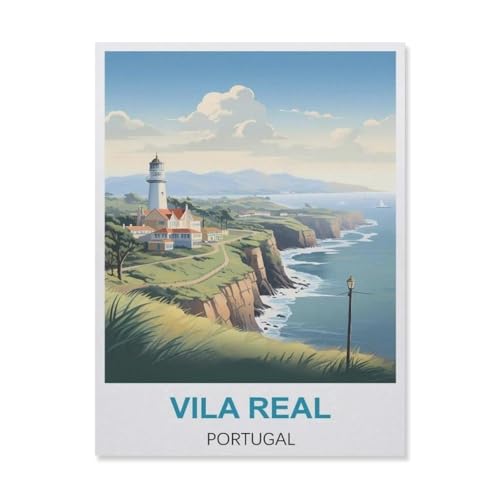 YYNFHCBS DIY 5D Diamond Painting Cross Stitch，Vila Real Portugal，Round Drill Arts Diamond Embroidery Rhinestones Painting Beadwork（50 x 60 cm/19.68 x 23.62 Zoll）-C58 von YYNFHCBS