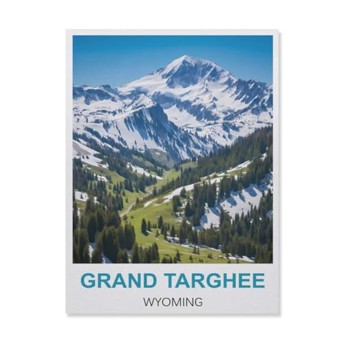 YYNFHCBS DIY 5d Diamantmalerei，Grand Targhee Wyoming，Kreuzstich Volldiamant Kristall Strass Stickerei Bild Handwerk Handwerk Wanddekoration Geschenk（50 x 60 cm/19.68 x 23.62 Zoll）-D75 von YYNFHCBS