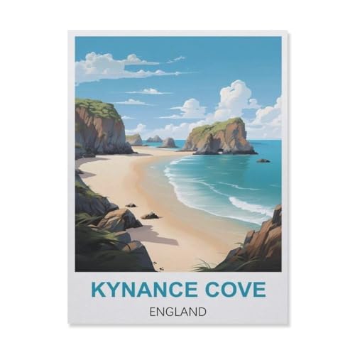YYNFHCBS DIY 5d Diamond Malerei Kits für Erwachsene Kinder，Kynance Cove England，Vollrunde Diamond Stickkits Cross -Stitch Kristall Strassbilder Kunsthandwerk Home Wall Decoration（40 x 50 cm）-D53 von YYNFHCBS
