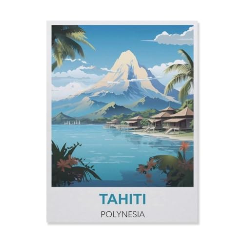 YYNFHCBS DIY 5d Diamond Malerei Kits für Erwachsene Kinder，Tahiti Polynesien，Vollrunde Diamond Stickkits Cross -Stitch Kristall Strassbilder Kunsthandwerk Home Wall Decoration（40 x 50 cm）-A93 von YYNFHCBS