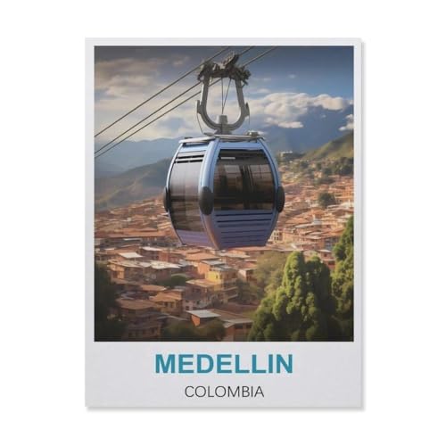 YYNFHCBS DIY Diamond Painting Set，Medellin Kolumbien，Diamantmalerei, handgemachte Stickerei Geschenke für Erwachsene/Kinder（40 x 50 cm/15.74 x 19.68 Zoll）-A8 von YYNFHCBS