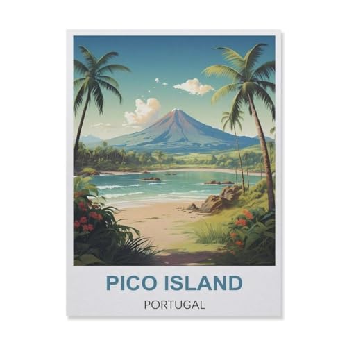 YYNFHCBS DIY Diamond Painting Set，Pico Insel Portugal，Diamantmalerei, handgemachte Stickerei Geschenke für Erwachsene/Kinder（30 x 40 cm/11.81 x 15.74 Zoll）-B88 von YYNFHCBS