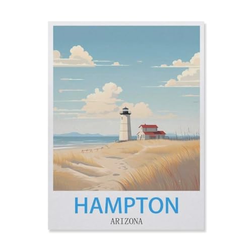 YYNFHCBS DIY Malen nach Zahlen，Hampton Arizona，diy malen nach zahlen erwachsene landsch Mit Pinsel und Acrylfarbe Erwachsenenfarbe nach Zahlen Kits Kunst（20x30cm） 7,8x11,8 Zoll-F74 von YYNFHCBS