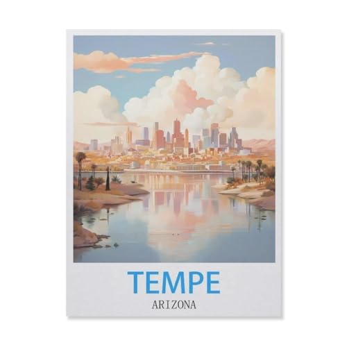YYNFHCBS Diamond 5D DIY Diamond Painting，Tempe Arizona，3D-Stickerei Kreuzstich-Mosaik-Malerei-Dekor（30 x 40 cm/11.81 x 15.74 Zoll）-F56 von YYNFHCBS