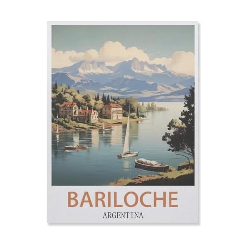 YYNFHCBS Diamond Painting，Bariloche Argentinien，DIY 5d Diamant Painting Bilder, Diamant malerei Kits Malen nach Zahlen Wohnzimmer Bilder für die Inneneinrichtung（30 x 40 cm/11.81 x 15.74 Zoll）-F77 von YYNFHCBS
