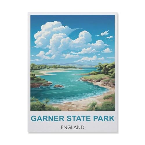 YYNFHCBS Diamond Painting，Garner State Park England，Crystal Embroidery Beads 5D Full Round Cross Stitch Kit Handwork Mosaic（30 x 40 cm/11.81 x 15.74 Zoll）-C71 von YYNFHCBS