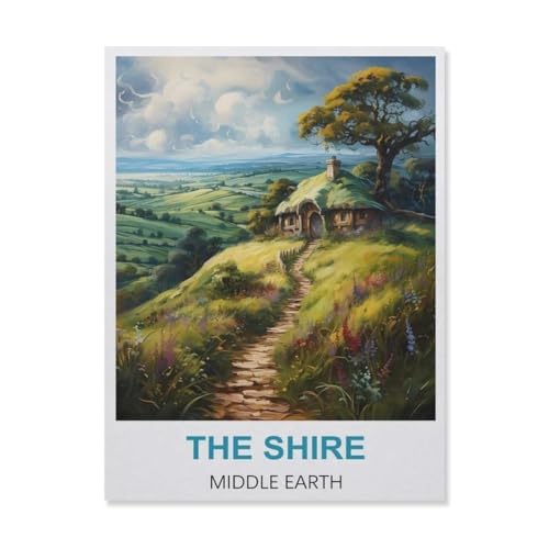 YYNFHCBS Diamond Painting，Shire Middle Earth，Diamant Malerei Kunst Stickerei Kreuzstich Bilder Geschenk Wanddekoration（40 x 50 cm/15.74 x 19.68 Zoll）-B10 von YYNFHCBS