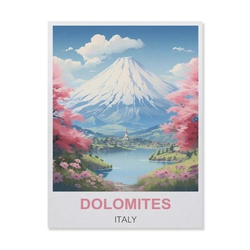 YYNFHCBS Dolomiten Italien，Diamant-Malerei-Sets für Erwachsene – 5D-Diamant-Malerei-Kit, Vollbohrer Diamant-Kunst-Kits für Zuhause Wanddekoration（30 x 40 cm/11.81 x 15.74 Zoll）-D1 von YYNFHCBS