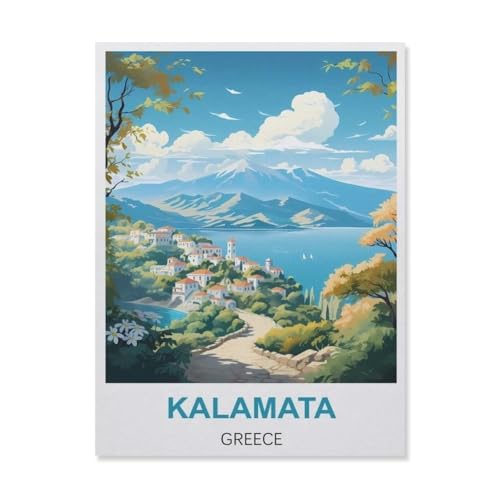 YYNFHCBS Full Round Drill 5d DIY Diamond Painting，Kalamata Griechenland，Diamond Embroidery Wall Home Decoration Kids Gift（30 x 40 cm/11.81 x 15.74 Zoll）-B60 von YYNFHCBS