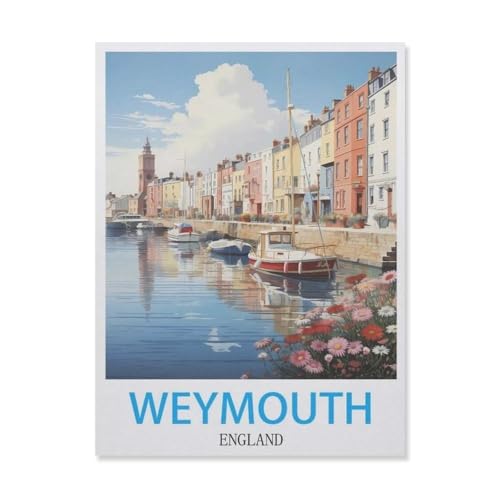 YYNFHCBS Full Round Drill 5d DIY Diamond Painting，Weymouth England，Diamond Embroidery Wall Home Decoration Kids Gift（50 x 60 cm/19.68 x 23.62 Zoll）-G40 von YYNFHCBS