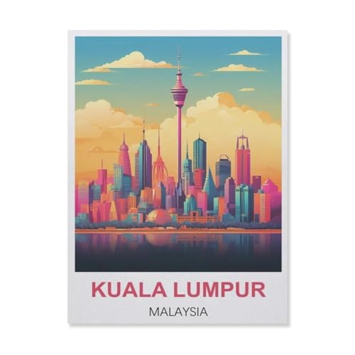 YYNFHCBS Kuala Lumpur Malaysia，DIY Diamant Stickerei volle Round Bohrer 5d DIY Diamant malerei mosaik dekoration（30 x 40 cm/11.81 x 15.74 Zoll）-A83 von YYNFHCBS