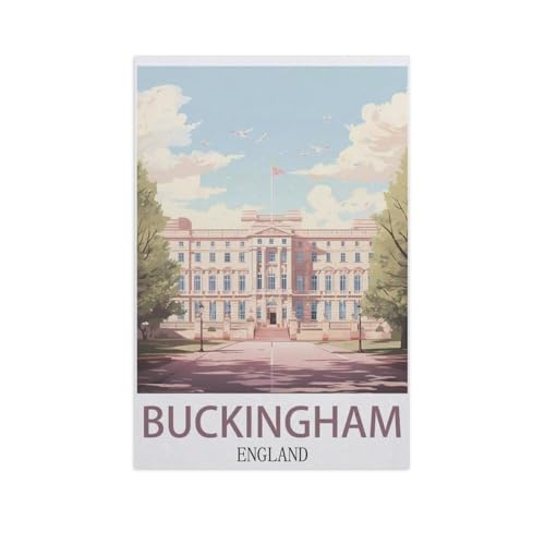 YYNFHCBS Malen Nach Zahlen Erwachsene，Buckingham, England，Malen Nach Zahlen Mit Pinseln und Acrylfarbe,DIY Set Basteln Erwachsene mit Pinseln und Acrylfarben für Home Decor（30x40cm） 11.8x15.7 Zoll-J7 von YYNFHCBS