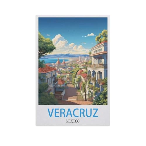 YYNFHCBS Malen Nach Zahlen Erwachsene，Veracruz, Mexiko，Malen Nach Zahlen Mit Pinseln und Acrylfarbe,DIY Set Basteln Erwachsene mit Pinseln und Acrylfarben für Home Decor（40x50cm） 15.7x19.6 Zoll-H87 von YYNFHCBS