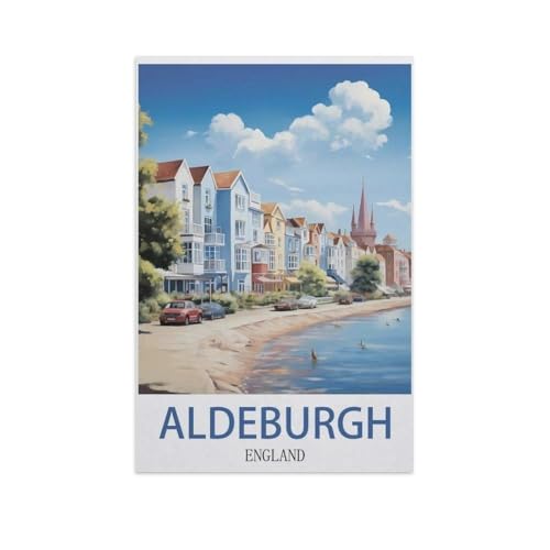 YYNFHCBS Malen nach Zahlen，Aldeburgh, England，diy malen nach zahlen erwachsene landsch Mit Pinsel und Acrylfarbe Kits Theme Digital Home Wall Artwork（30x40cm） 11.8x15.7 Zoll-I26 von YYNFHCBS