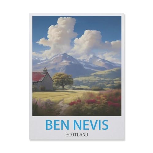YYNFHCBS Malen nach Zahlen，Ben Nevis Schottland，diy malen nach zahlen erwachsene landsch Mit Pinsel und Acrylfarbe Kits Theme Digital Home Wall Artwork（50x60cm） 19.6x23.6 Zoll-G66 von YYNFHCBS