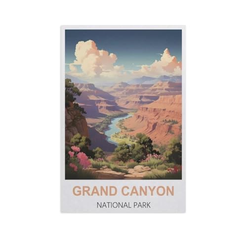 YYNFHCBS Malen nach Zahlen，Grand Canyon Nationalpark，diy malen nach zahlen erwachsene landsch Mit Pinsel und Acrylfarbe Kits Theme Digital Home Wall Artwork（20x30cm） 7,8x11,8 Zoll-H26 von YYNFHCBS