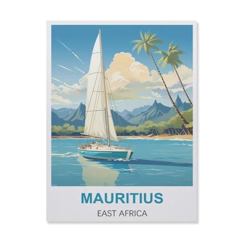 YYNFHCBS Mauritius Ostafrika，Diamant-Malerei-Sets für Erwachsene – 5D-Diamant-Malerei-Kit, Vollbohrer Diamant-Kunst-Kits für Zuhause Wanddekoration（30 x 40 cm/11.81 x 15.74 Zoll）-B21 von YYNFHCBS