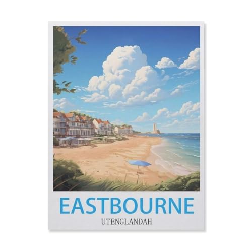 YYNFHCBS Round Diamond 5D DIY，Eastbourne England，5d DIY Diamant Malerei Kreuzstich Mosaik Strass Home Decoration（30 x 40 cm/11.81 x 15.74 Zoll）-G45 von YYNFHCBS