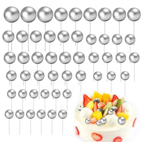 Tortendeko Kugeln 50 Stück Torten Deko Kugeln Cake Topper Schaum Kugel Tortenaufsätze Kugelkuchendekorationen für Geburtstag Tortendeko Kugeln 50 Stück Torten Deko Kugeln Cake Topper Schaum Kugel Tortenaufsätze Kugelkuchendekorationen für Geburtstag von YYTOL
