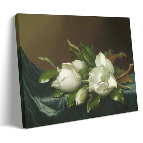 YYUEQIL Martin Johnson Head-Drucke Magnolien auf hellblauem Samtstoff, Wandkunst, Bild, Leinwand, Wandfarbe, Kunstdekor, moderne Wohnkunstwerke, Geschenkidee, Rahmen, 30 x 45 cm YYUEQIL Martin Johnson Head-Drucke Magnolien auf hellblauem Samtstoff, Wandkunst, Bild, Leinwand, Wandfarbe, Kunstdekor, moderne Wohnkunstwerke, Geschenkidee, Rahmen, 30 x 45 cm von YYUEQIL