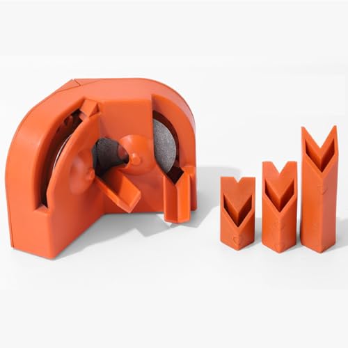 Multipurpose Bohrer Schleifen, Mehrzweckbohrer Bohrerschärfer Elektrisch, Tragbares Bohrerschleifgerät für Winkelschleifer, Bohrer Schleifgerät für Flex Für 2-16mm Bohrer (Orange) von YYUEZHI