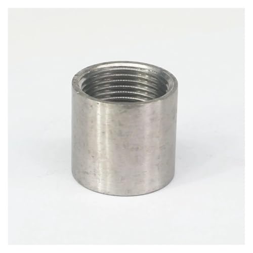 YYVFLAUX 3/4" BSPP Female Thread 304 Stainless Steel Pipe Fitting Full Socket Round Connector for Water Oil Air 1 Mpa von YYVFLAUX